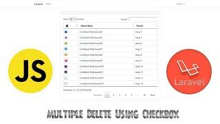 Multiple Delete Using Checkbox | Laravel