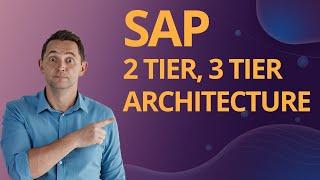 SAP For Beginners | SAP Architecture: 2 TIER, 3 TIER Architecture