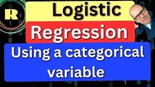 Logistic regression using R programming - using a single categorical variable in your model.