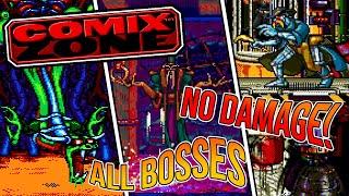 Comix Zone (Sega Genesis) | All Bosses (No Damage)