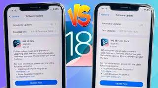 iOS 18 Developer Beta vs iOS 18 Public Beta - Whats the Difference