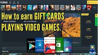 How to Earn FREE GIFT CARDS by playing VIDEO GAMES with FRUITLAB!!!!!!