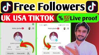 USA UK Tiktok follower lene ka tarika | UK USA Tiktok followers Kaise len | how to UK Tiktok folower