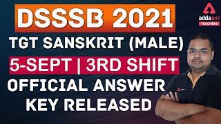 DSSSB Answer Key 2021 | DSSSB Sanskrit Answer Key 2021