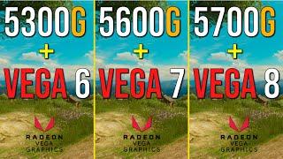 Ryzen 3 5300G (Vega 6) vs. Ryzen 5 5600G (Vega 7) vs. Ryzen 7 5700G (Vega 8) | 1080p Gaming Test