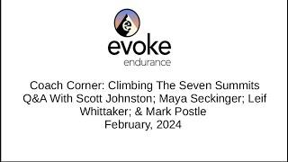 Coach Corner: Climbing The Seven Summits