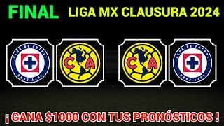 PRONÓSTICO FINAL AMÉRICA vs CRUZ AZUL Liga MX CLAUSURA 2024