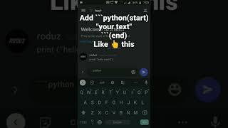 How to format code in Discord | Code text effect #roduz #discord