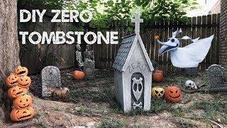 DIY Zero Tombstone - Nightmare Before Christmas