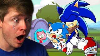 Reacting to SAD BABY SONIC Animations! (Happy Ending)