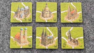 WHAT'S NEW Carcassonne German Cathedrals Mini-Expansion, plus PLAYTHROUGH and RANKING