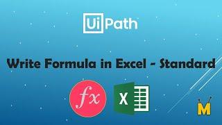 UiPath | Write Formula in Excel | How to write formula in excel with UiPath | Excel Automation