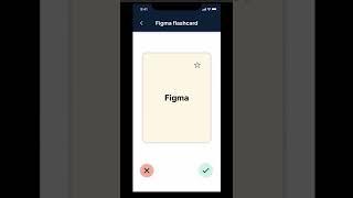 3D flashcard prototype in Figma