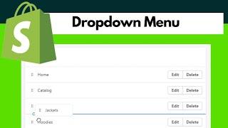 How to Create a Dropdown Menu in Shopify
