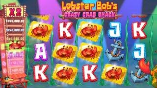 24 spin bonus on lobster bob’s crazy crab shack high stake bonus compilation