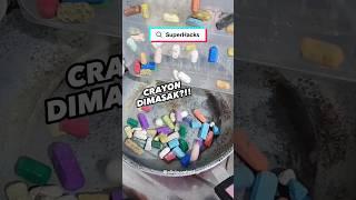 CRAYON DIMASAK?!!  #SuperHacks Tau Dari TikTok! Yuk ikut Challenge #SuperHacks tgl 1-21 Nov 2023!!