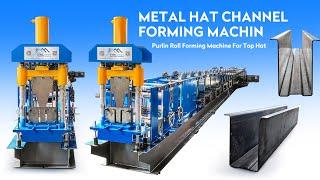 Light steel omega shape furring channel top hat batten roll forming machine -STEELMAMA