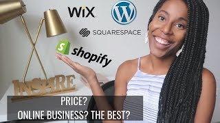 The Best Ecommerce Website to Use | SHOPIFY, SQUARESPACE, OR WIX?!