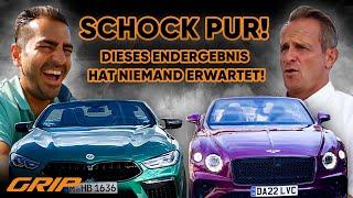 Über 600 PS: GT Speed Convertible vs. M8 Competition!  Welches Luxus-Cabrio gewinnt?  | GRIP