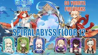 C0 NILOU & C0 YOIMIYA SPIRAL ABYSS 3.1 NO RETRIES FLOOR 12 FULL STAR CLEAR GAMEPLAY