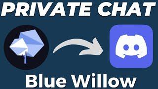 How to add Blue Willow AI to private server chat channel in Discord tutorial