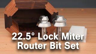 Make Unique Projects with the 22.5° Lock Miter Router Bit Set