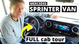 Mercedes Sprinter Van Cab Tour | ALL the Features for Full-time Van Life