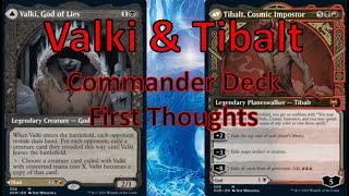 Valki, God of Lies & Tibalt, Cosmic Imposter Commander Deck Tech: First Thoughts