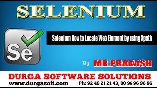 Selenium How to Locate Web Element by using Xpath