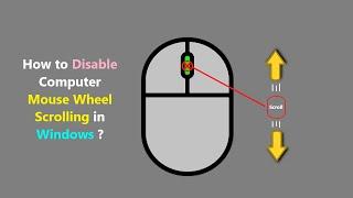 How to Disable Computer Mouse Wheel Scrolling in Windows ?