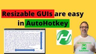 Resizable GUIs are easy in AutoHotkey | My Message Box Alternative AHK GUI function