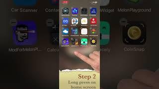 Install calculator widget on home screen iOS17