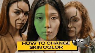 GIMP - Change Skin to Any Color Easily!  (Darken, Lighten, or Color Skin Tone)