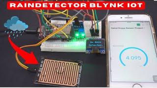 Rain Monitoring System with ESP32 using Blynk IoT Cloud  Email Notification Alert!