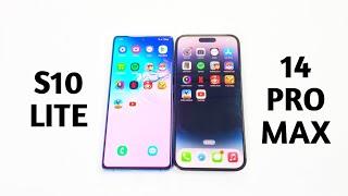 iPhone 14 Pro Max Vs Samsung galaxy S10 Lite in 2023 - SPEED TEST