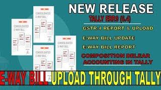 GST-Update TALLY Release 6.4(How to uploaded gstr-4 and E-way Bill Through Tally)