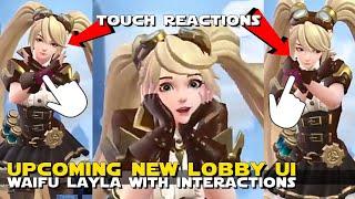 NEW UPCOMING UI! INTERACTIVE LAYLA WITH CUTE ACTIONS AND TOUCH REACTIONS! | PRAISES AND COMPORTS YOU