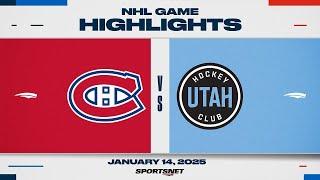 NHL Highlights | Canadiens vs. Utah HC - January 14, 2025