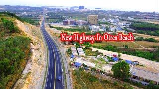 [4K] New highway in Otres area by drone Sihanoukville 2021