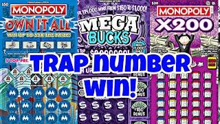 MONOPOLY & MEGA BUCKS LOTTERY SCRATCH OFF TICKETS #scratchers #scratchofftickets #lottery