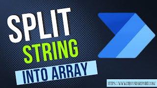 Power Automate Convert String to Array | Split Expression in Power Automate