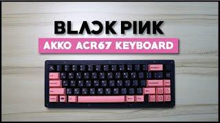 UNBOXING BLACKPINK KEYBOARD DESIGN - Akko ACR67 | Satisfying Keyboard ASMR Keycaps