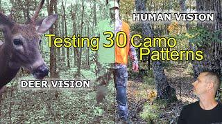 Short Version- Testing 30 Hunting Camo Patterns with DEER Vision - LARGEST COMPARISON