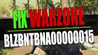 FIX Warzone BLZBNTBNA00000015 Error