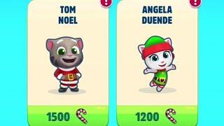 Talking Tom Gold Run Christmas update WINTER WONDERS event Santa Tom vs Elf Angela vs Roy Raccoon