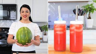 How to make The BEST Fresh Watermelon Juice Step By Step | Views on the road Agua Fresca