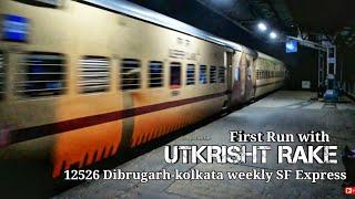 12526 Dihing sf express with UTKRISHT rake for the first time with TKD WDP-4D