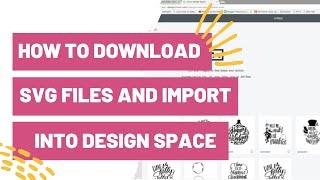 How To Download SVG Files and Import Into Cricut Design Space