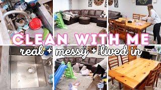 WHOLE HOUSE CLEAN WITH ME | MESSY HOUSE TRANSFORMATION | SPEED CLEANING MOTIVATION