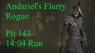 Diablo 4 - #1 Andariel's Flurry Rogue Pit 143